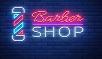neon barbar shop